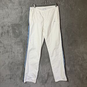 Abercrombie & Fitch Track Pants Women Small White Blue Streetwear Gym Y2K Sporty